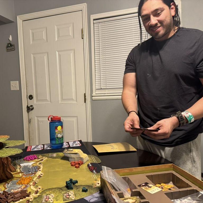 Board game night! (Bonus points if you can guess which one!)