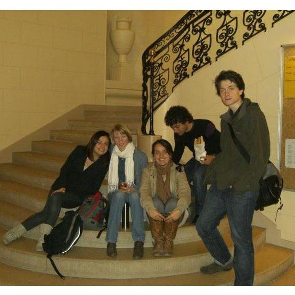 October 25, 2010. SciencePo, Paris, France. "Hanging out in between clasess."