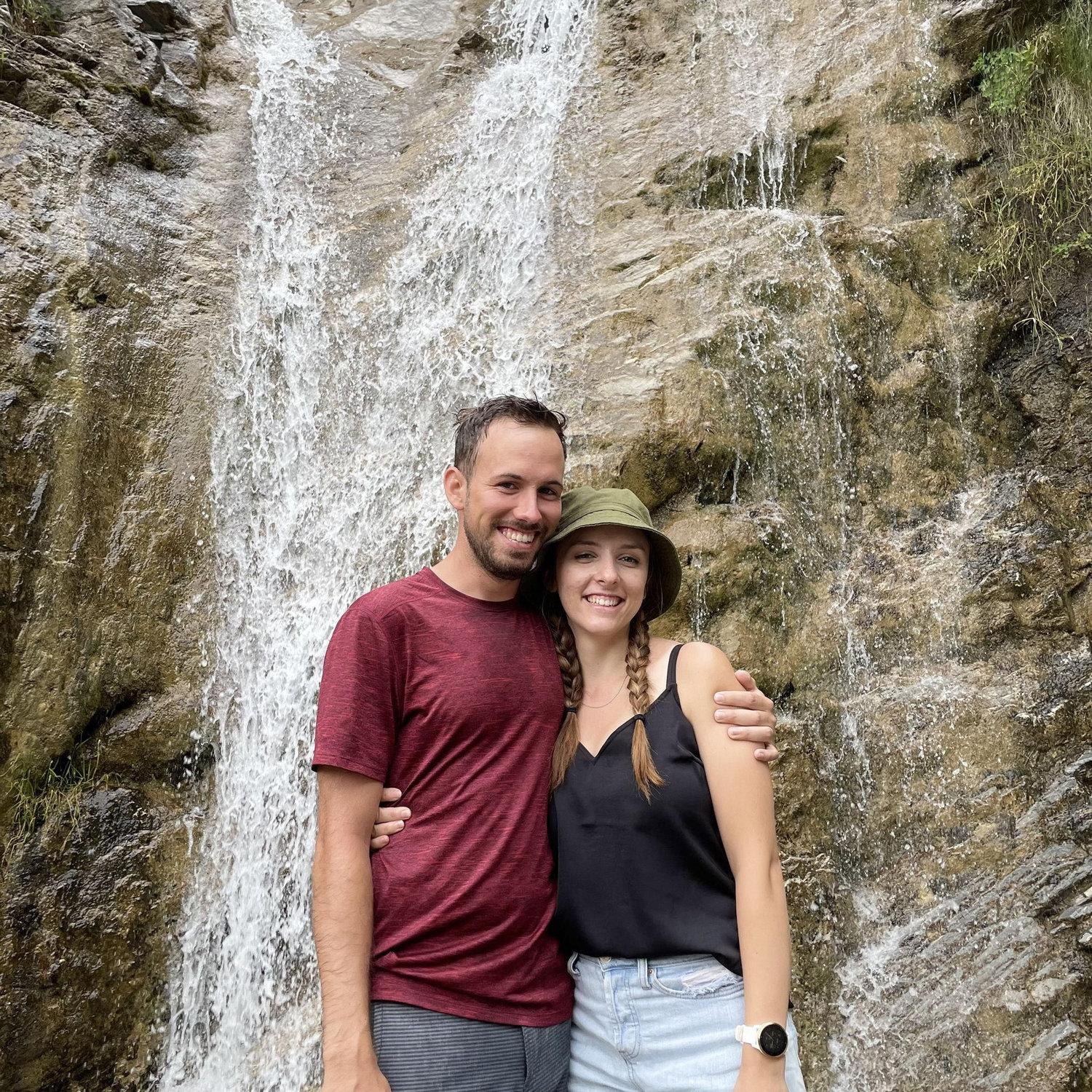 At Mt. Baldy waterfall in California!
