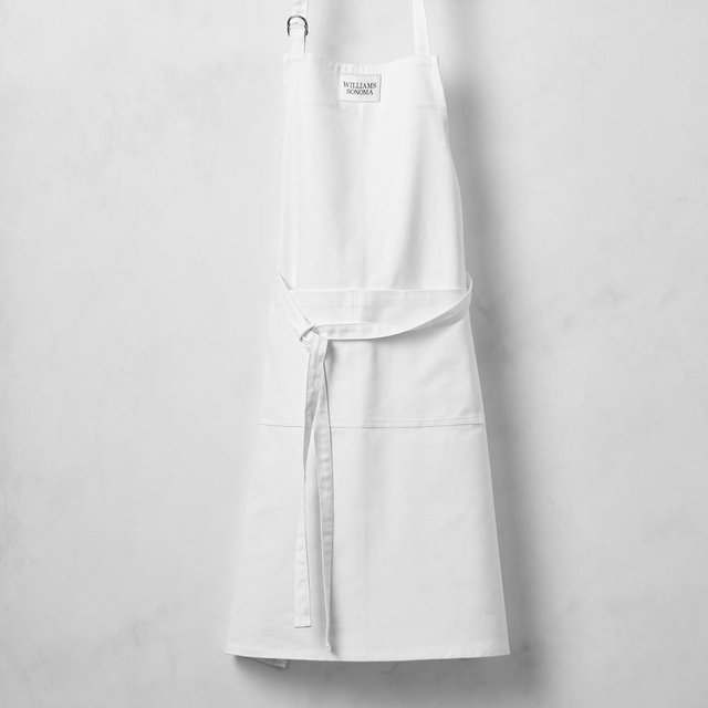 Williams Sonoma Classic Solid Apron, White