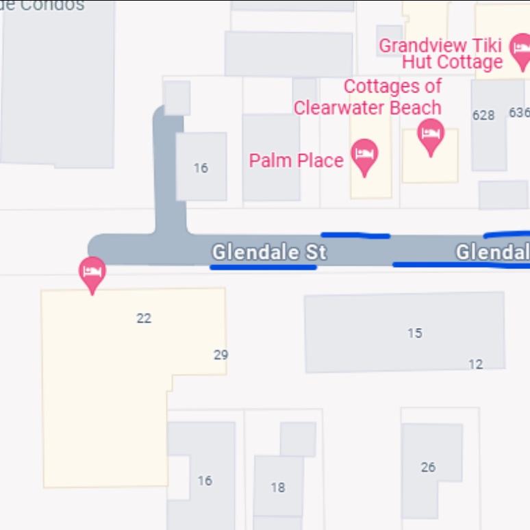 Parking for ceremony: park in blue lines