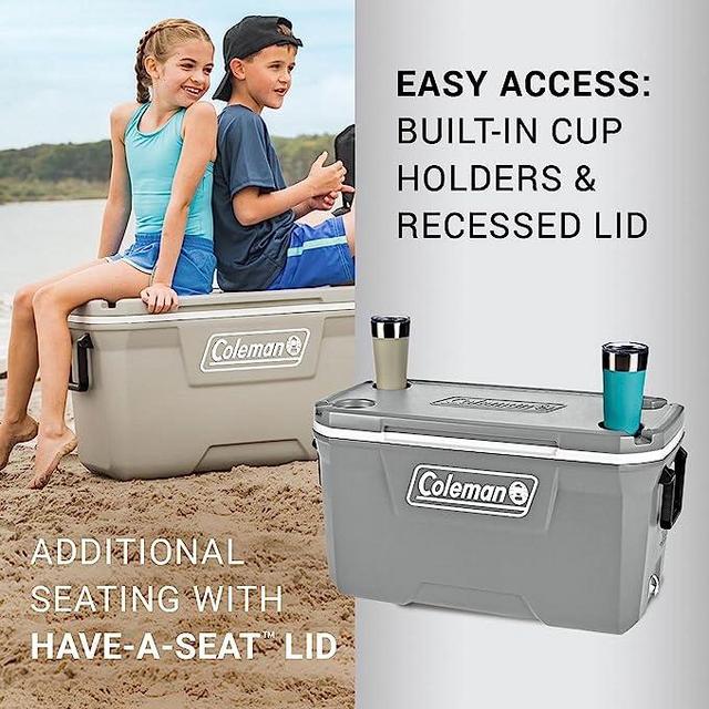 Coleman 316 Series Insulated Portable Cooler with Heavy Duty Latches, Leak-Proof Outdoor High Capacity Hard Cooler