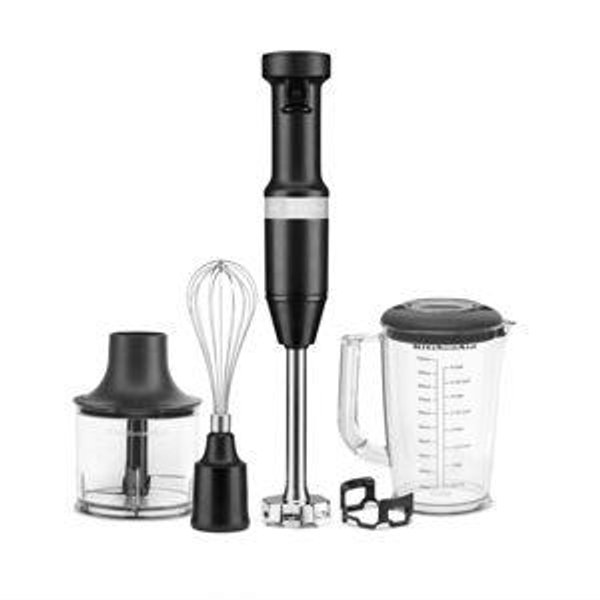 Variable Speed Corded Hand Blender with Accessories - Black Matte | KitchenAid US
