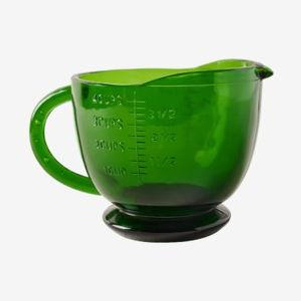 Green Glass 4 Cup Measuring Cup