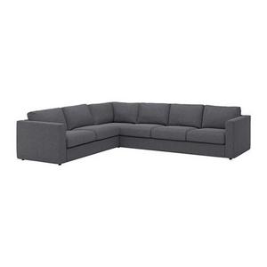 VIMLE Sectional, 5-seat corner, Gunnared medium gray