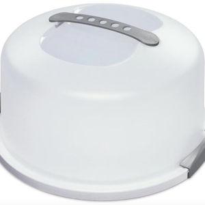 Cake Carrier in White