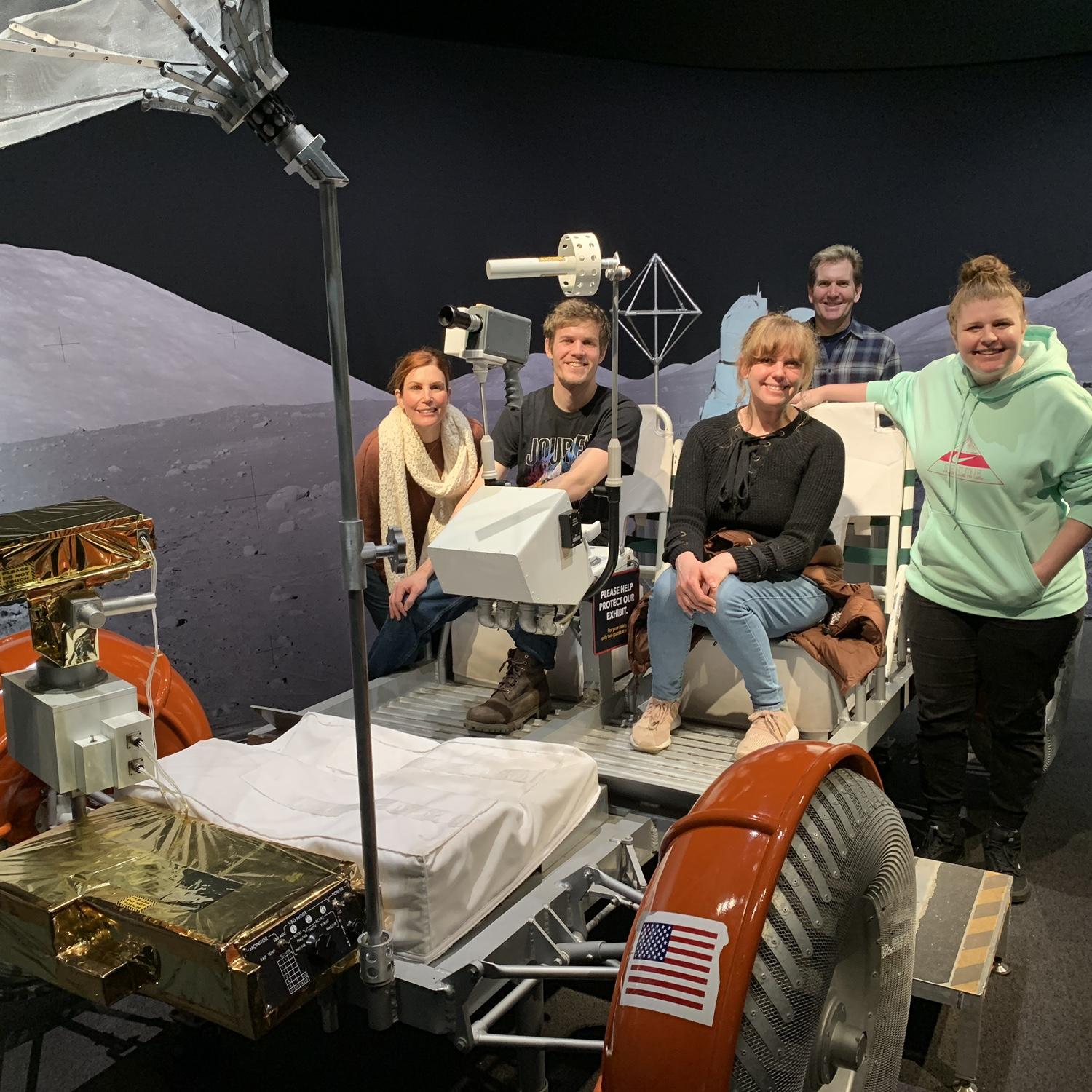 At the Museum of Nature and Science with Philip’s mom, dad and sister