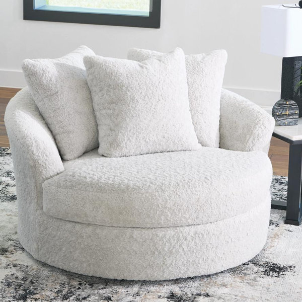 Snodoodle Oversized Swivel Accent Chair