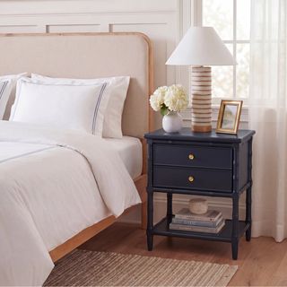 Mina Coastal 2 Drawer Bamboo Nightstand