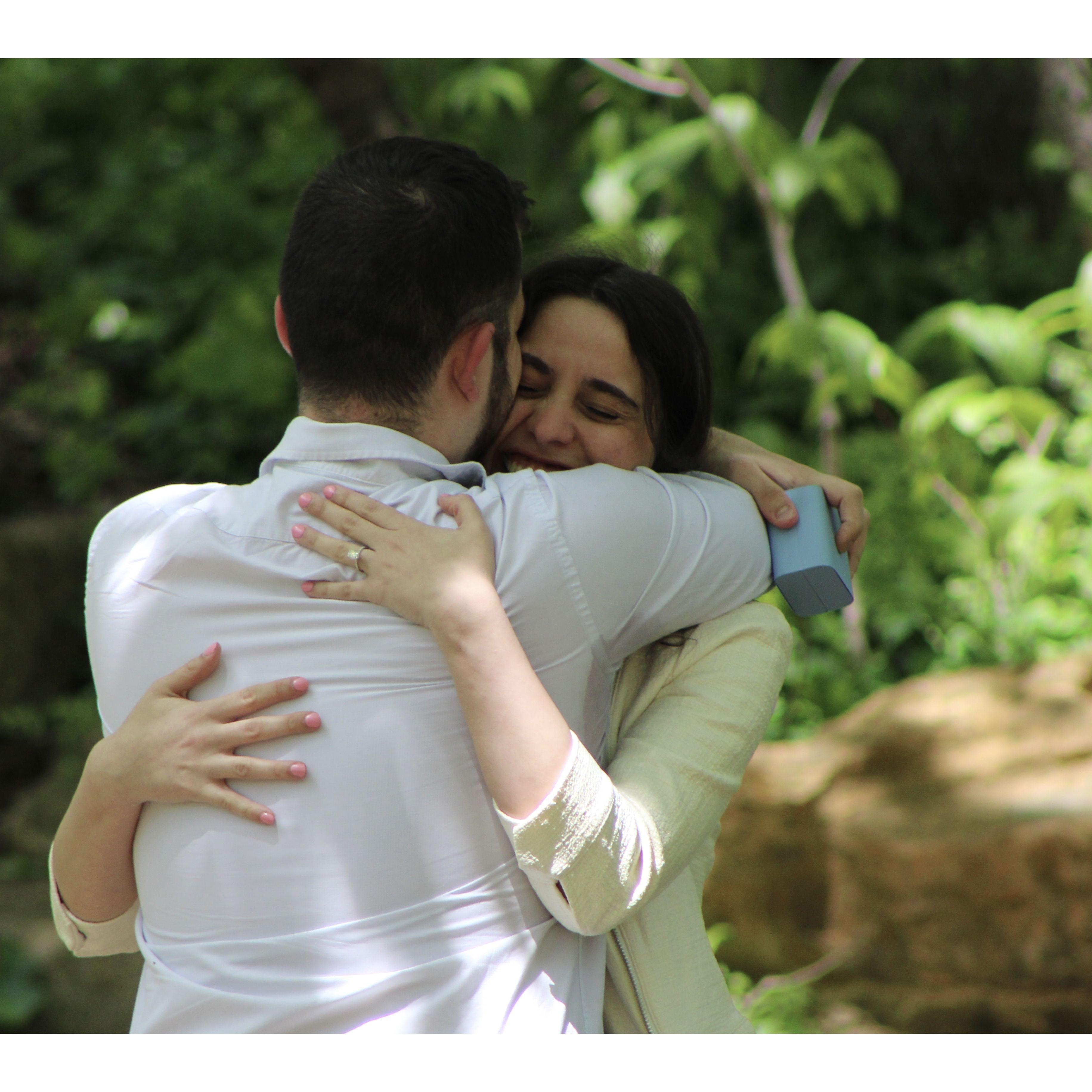 The day we got engaged!