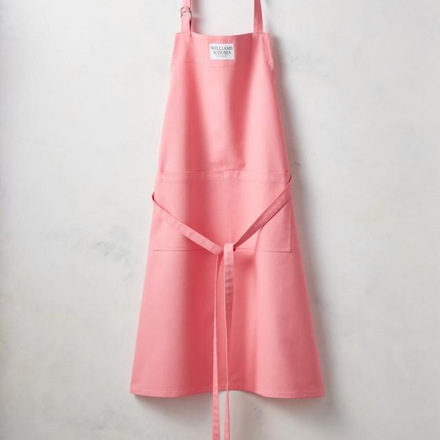 Williams Sonoma Classic Solid Logo Apron, Geranium Pink
