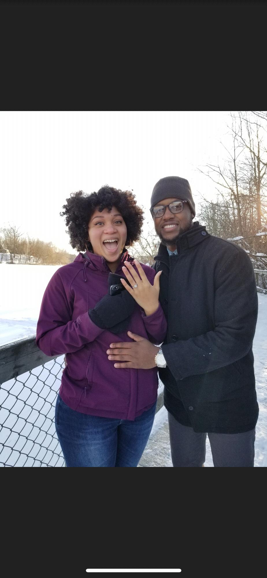 I screamed, and I cried, and I was not expecting it at all when Roobens popped the question.
