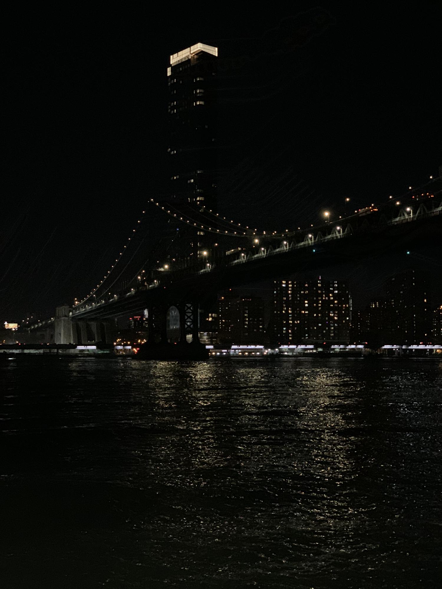 The NYC skyline right before we got engaged