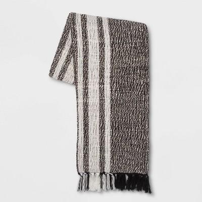 Woven Cotton Stripe Throw Blanket - Threshold™