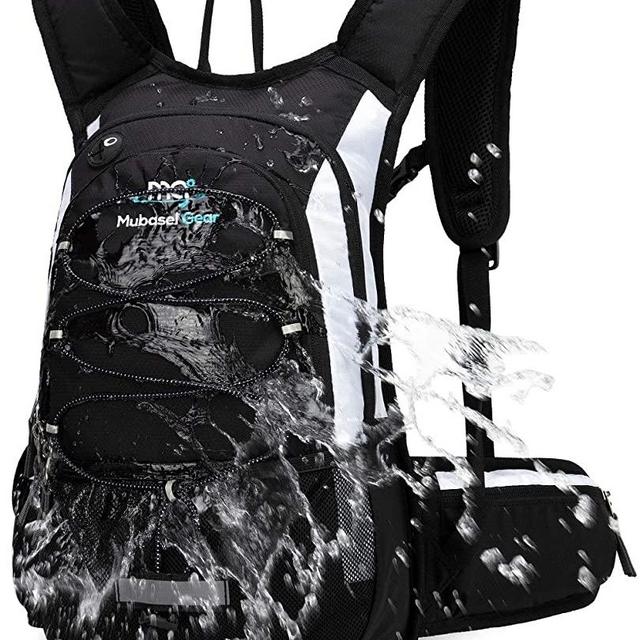 Mubasel Gear Insulated Hydration Backpack Pack with 2L BPA Free Bladder - Keeps Liquid Cool up to 4 Hours – for Running, Hiking, Cycling, Camping