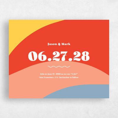 Tomato, Red Wedding Save the Date - Peoria Landscape