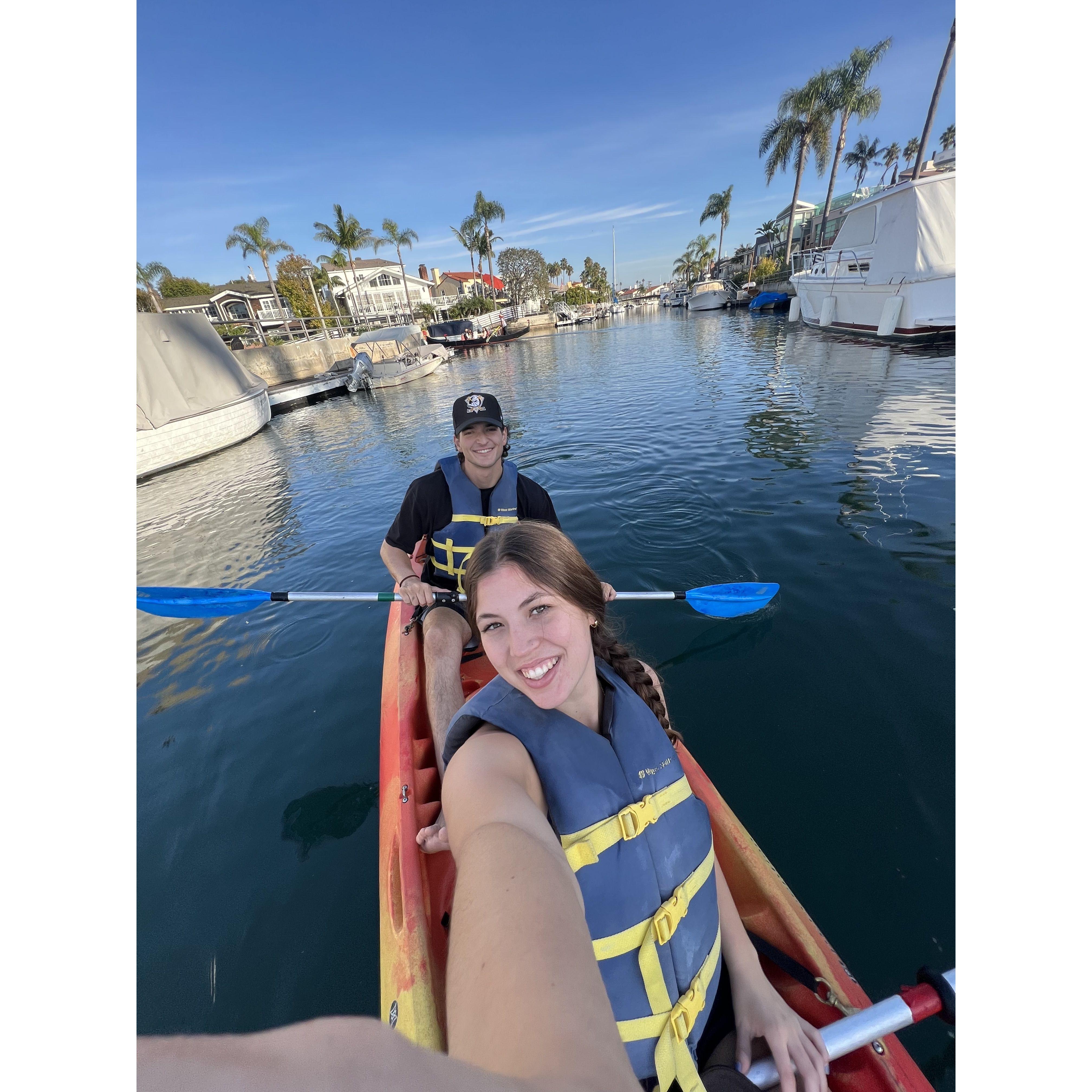 Kayaking is one of our favorite things to do together!