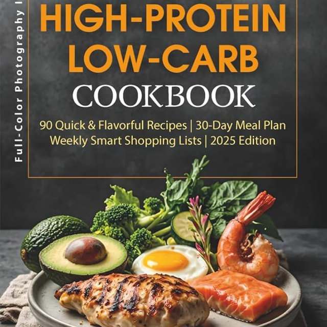 The 30-Minute High-Protein Low-Carb Cookbook: 90 Recipes with a 30-Day Meal Plan, Smart Shopping Lists, Keto and Diabetic-Friendly Meals, Muscle Support, Gluten-Free Options, and an Easy Prep Guide