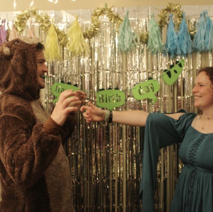 MB's 22nd bday! Merida and a bear!