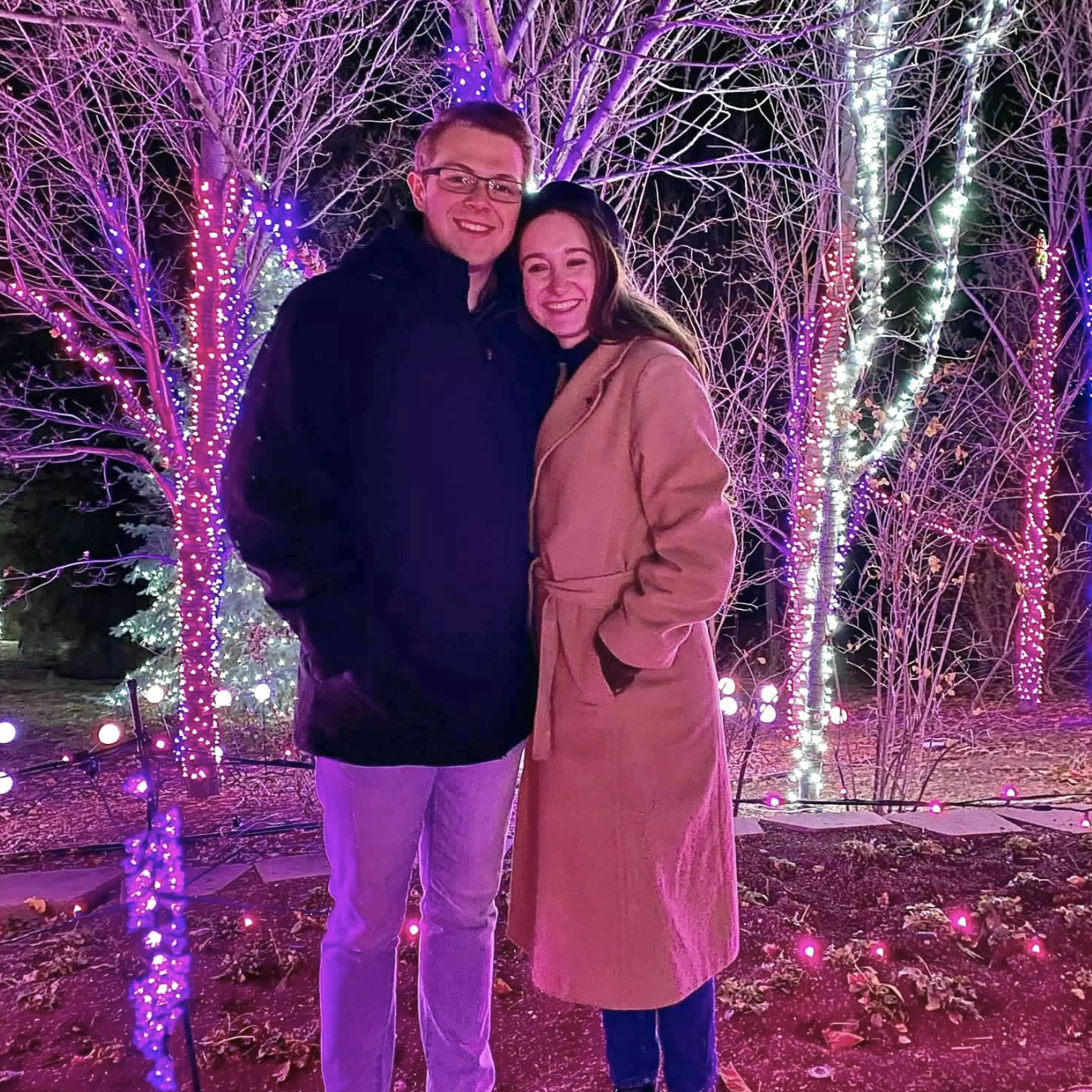 The lights of Luminaria over Thanksgiving. Little did we know we would be returning to Thanksgiving Point for our wedding reception!