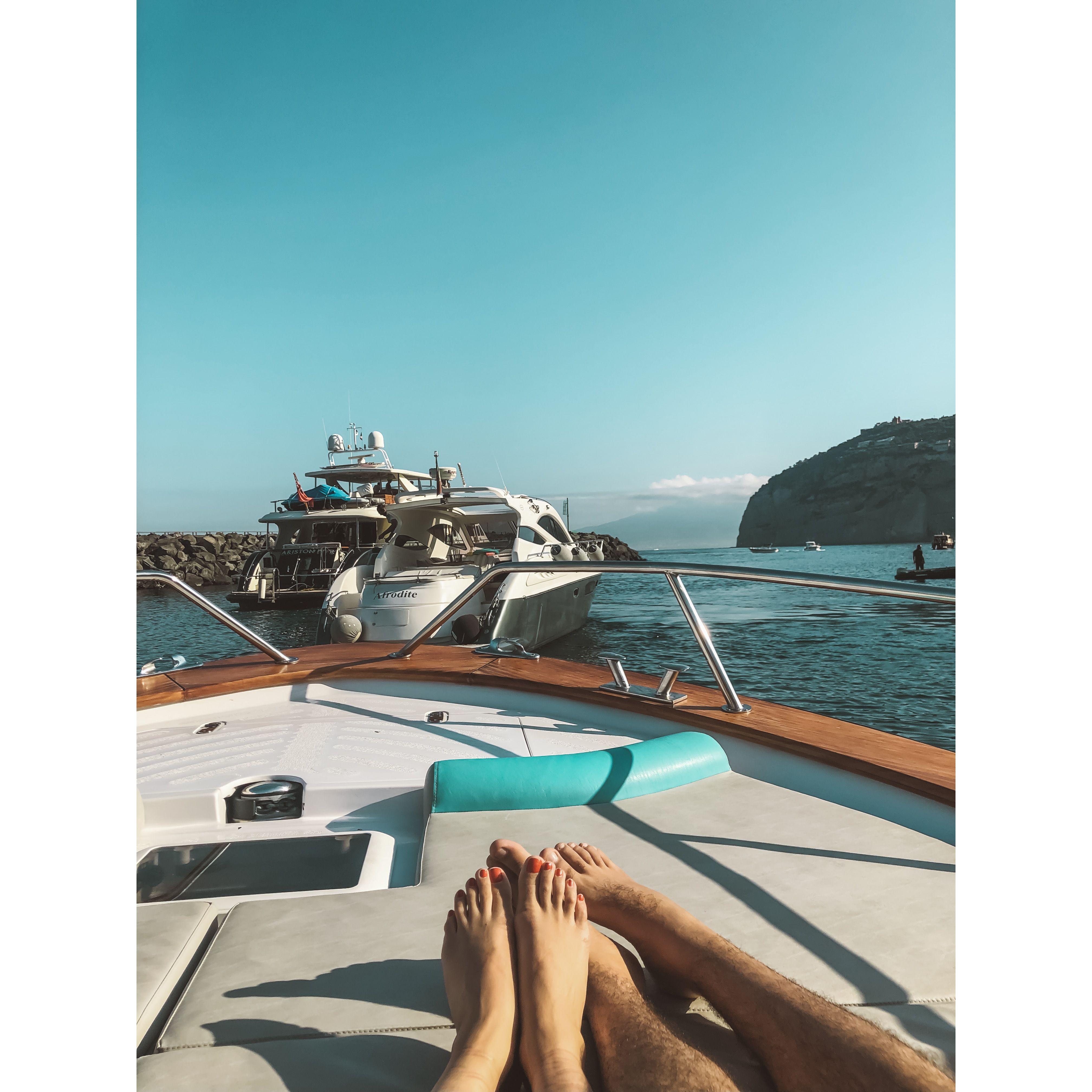 On our way to capri island in Italy - July 2019