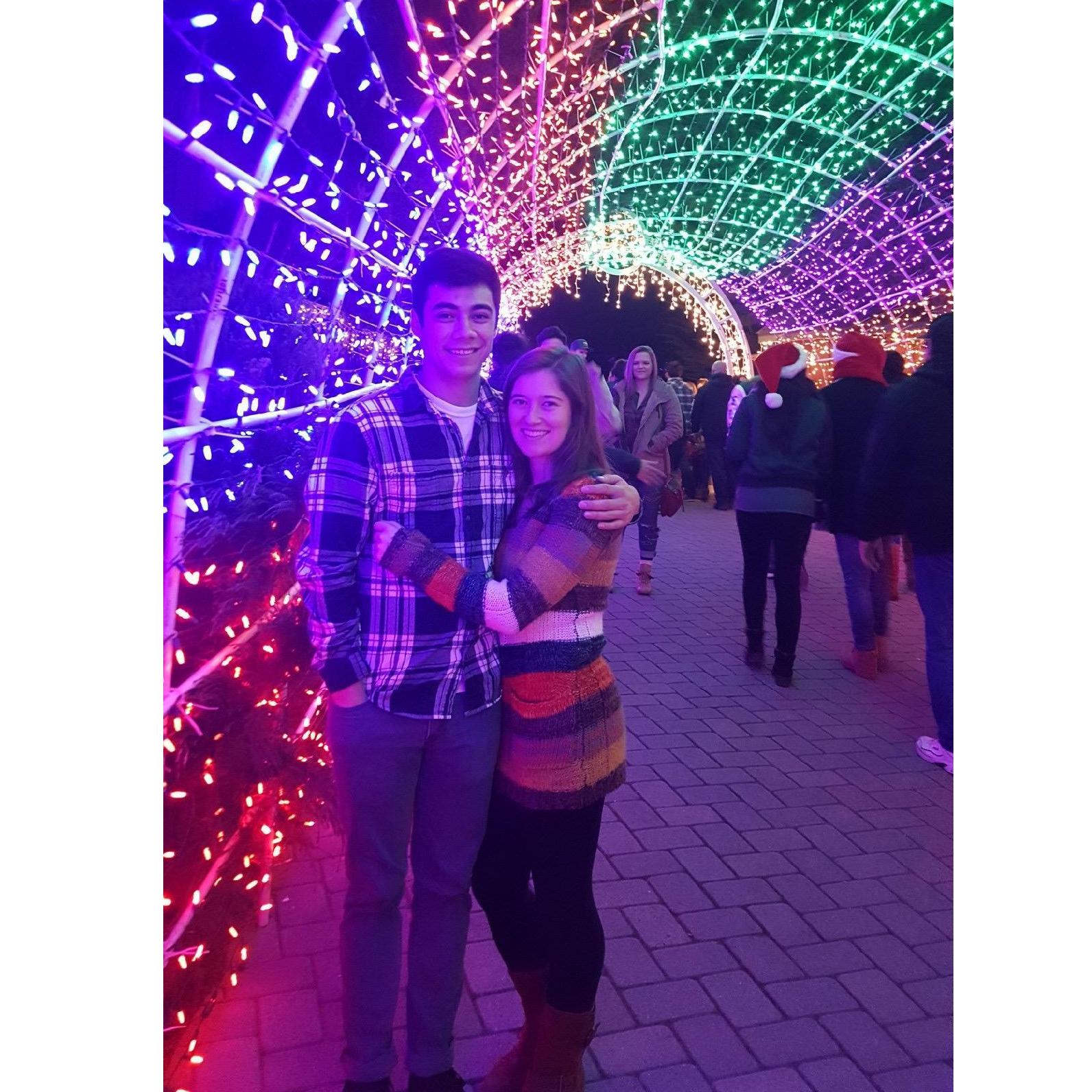 Cambria lights, our 1st month of dating