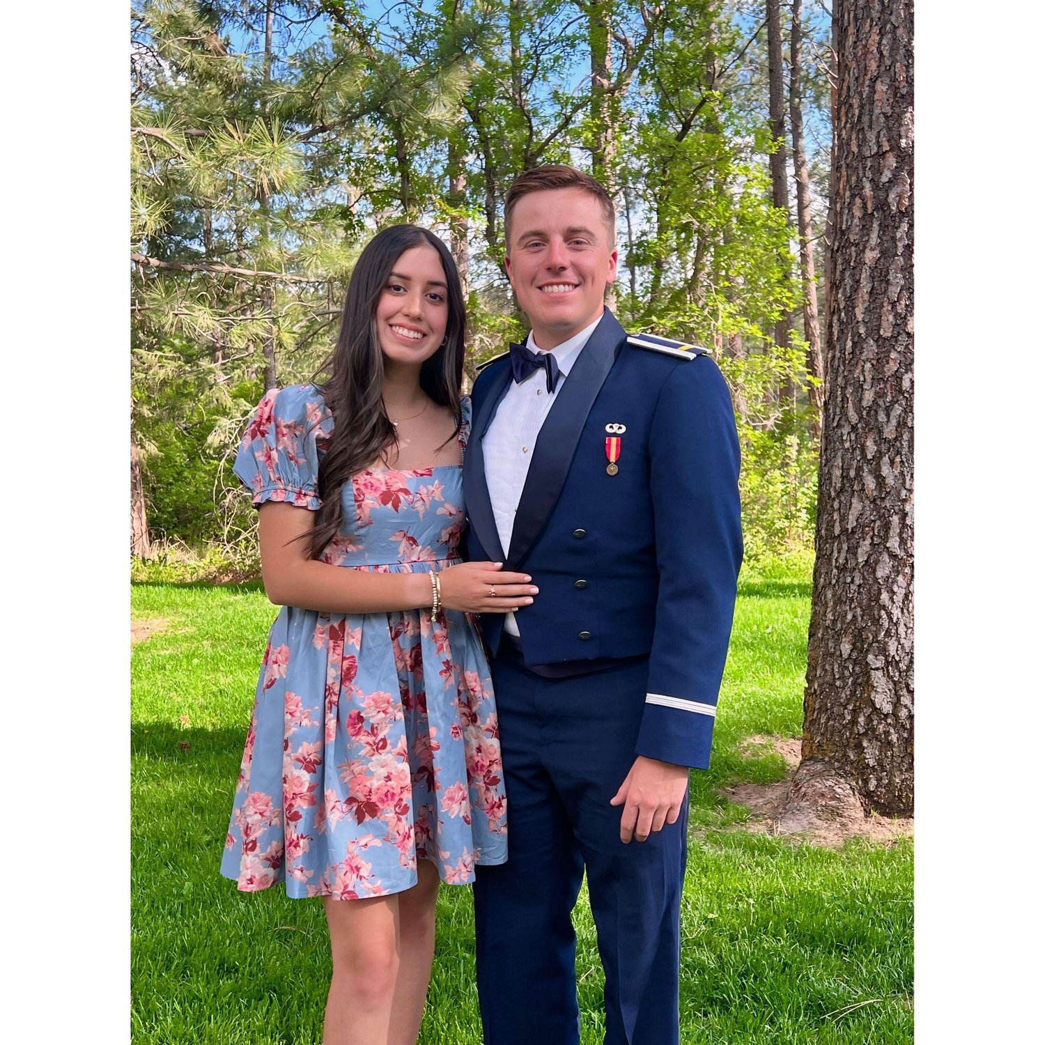 Nick graduated from the Air Force Academy and became a Second Lieutenant. Ana traveled with his family to Colorado to be there for the special day.