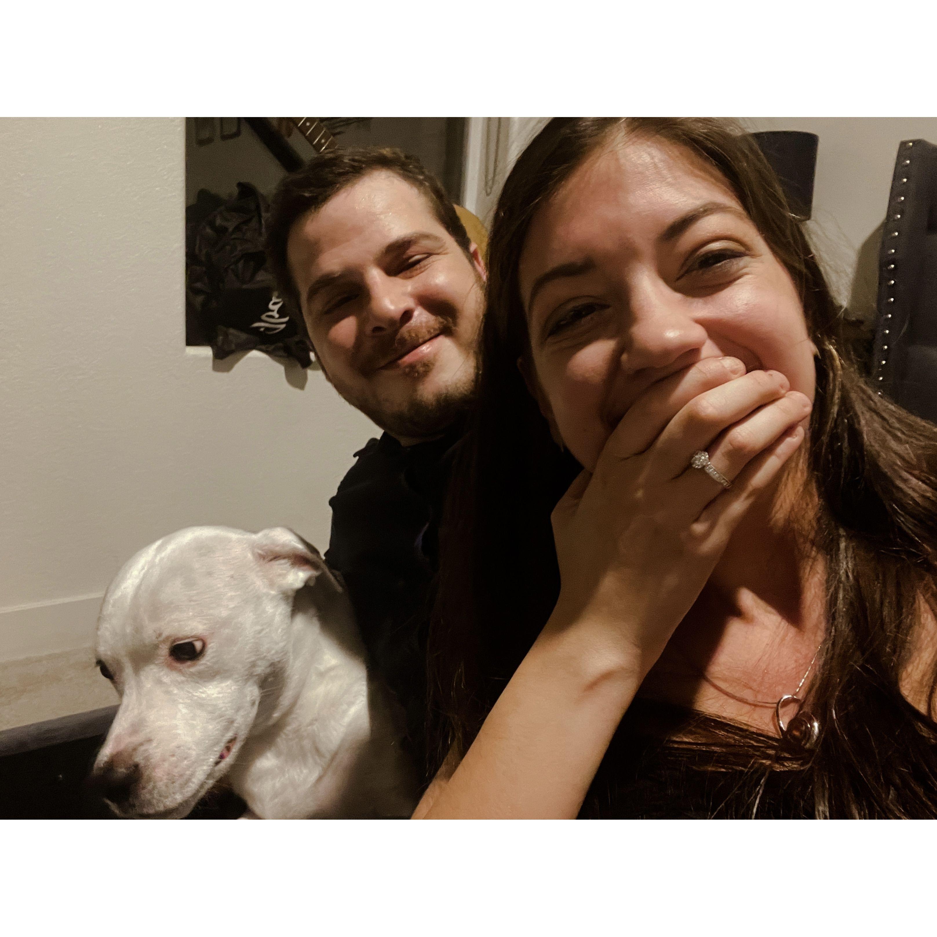 First night engaged! So much happiness, Jeter included!