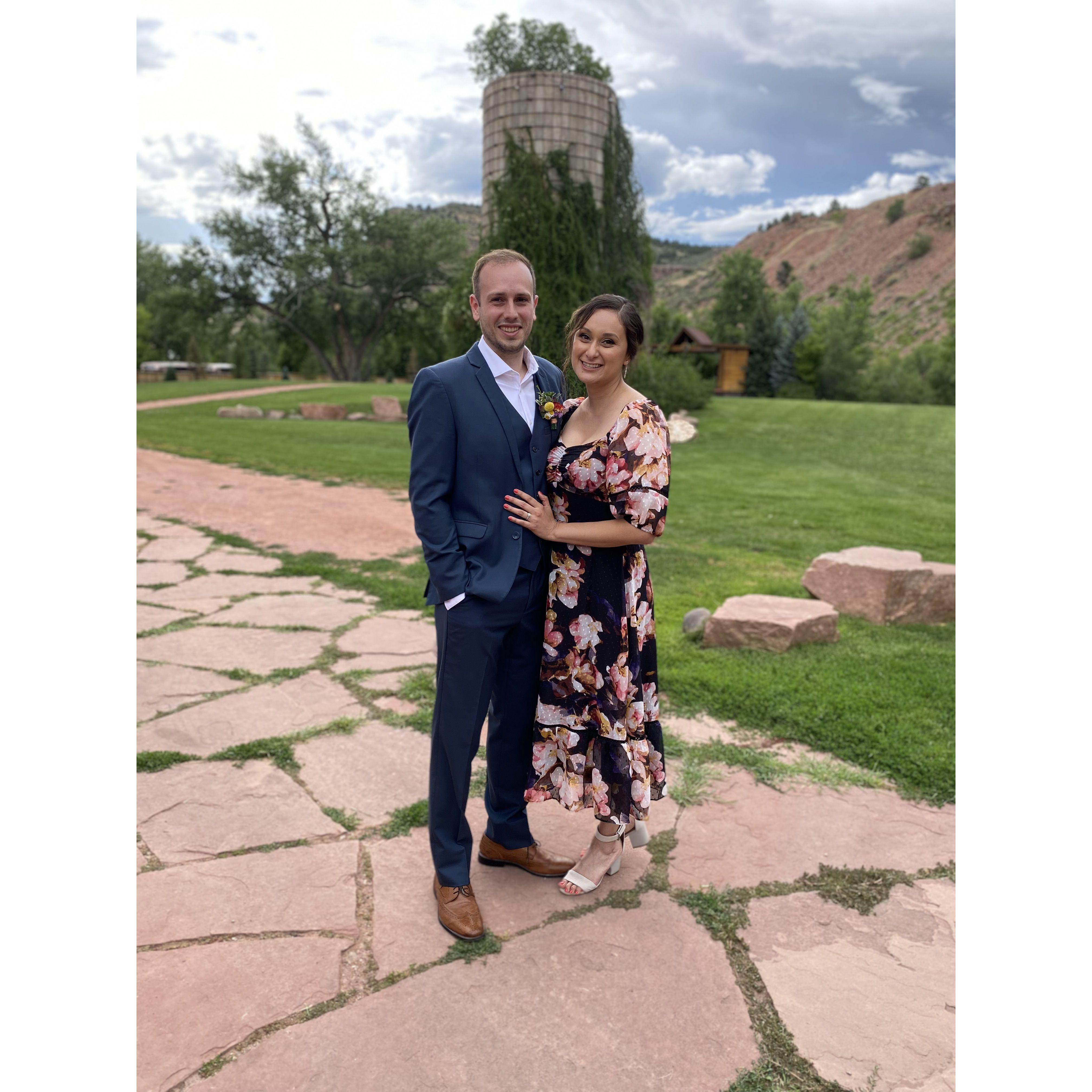 Josh & Jenny at Naomi's wedding