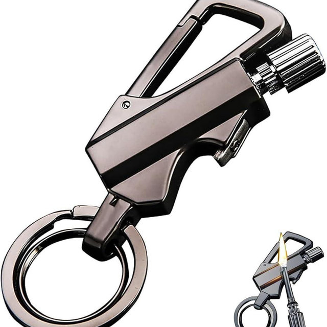 Permanent Match Infinity Lighter, Permanent Match with Multitool Keychain Bottle Opener, Waterproof Reusable Matchstick, Forever Match for Outdoor Survival, Great Gift Ideas (1 Pcs)