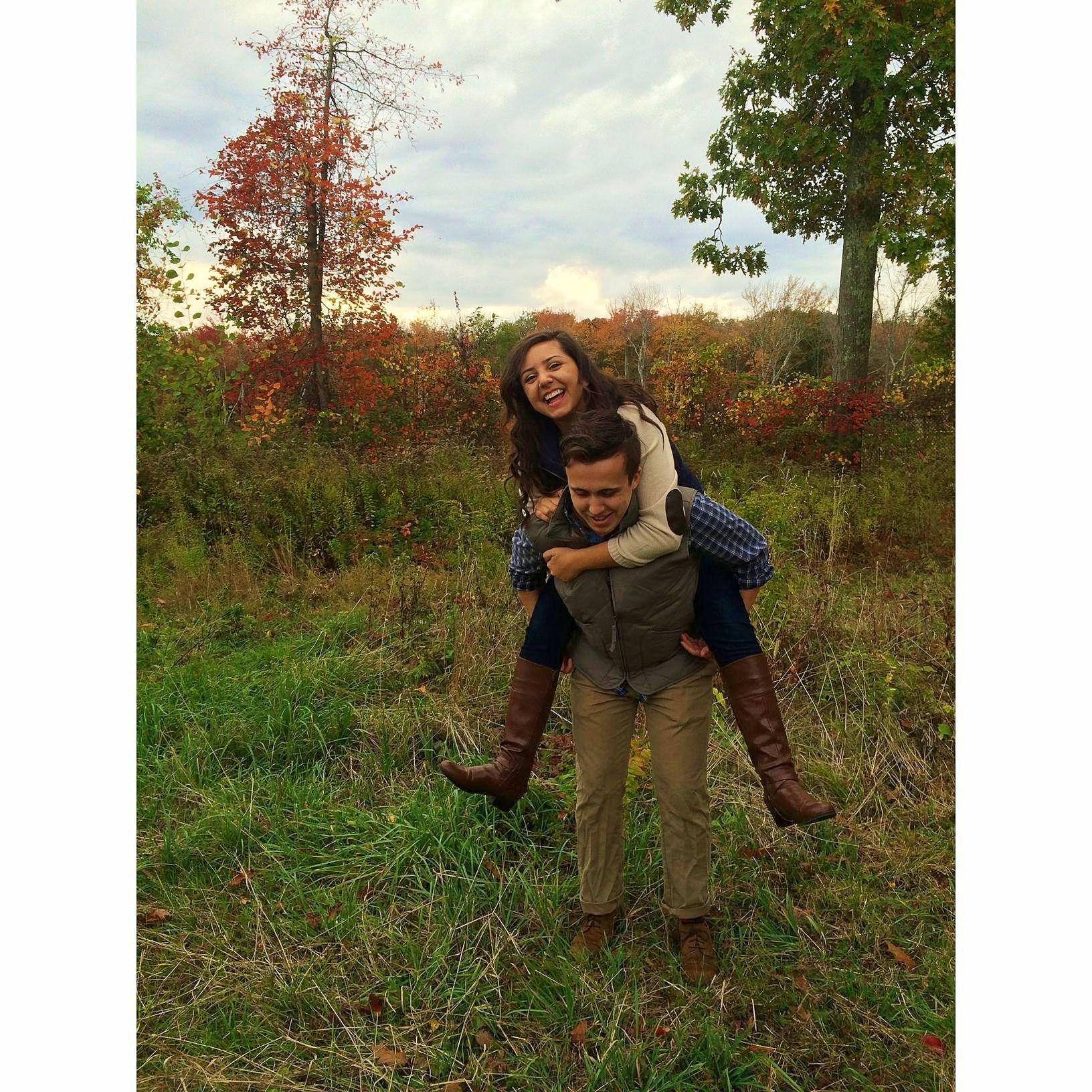 Many moons ago on our annual apple-picking trips in Rhode Island