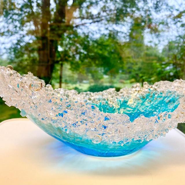 Caribbean Wave, Ocean Art Bowl