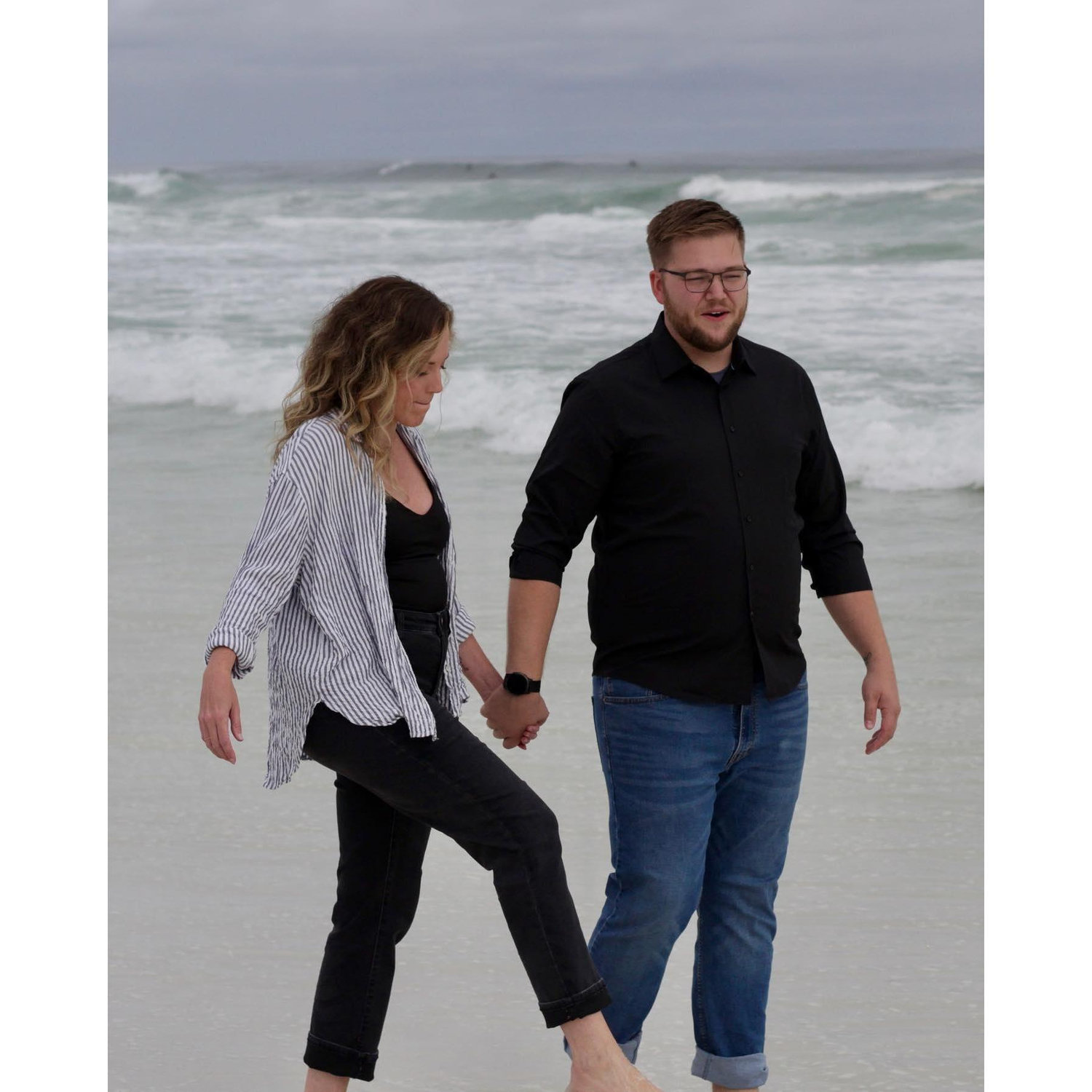 We love walking along the beach!