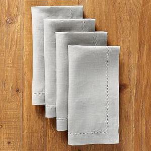 PB Classic Napkin, Set of 4 - Soft Gray