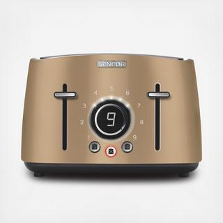 4-Slot Toaster with Digital Button Display