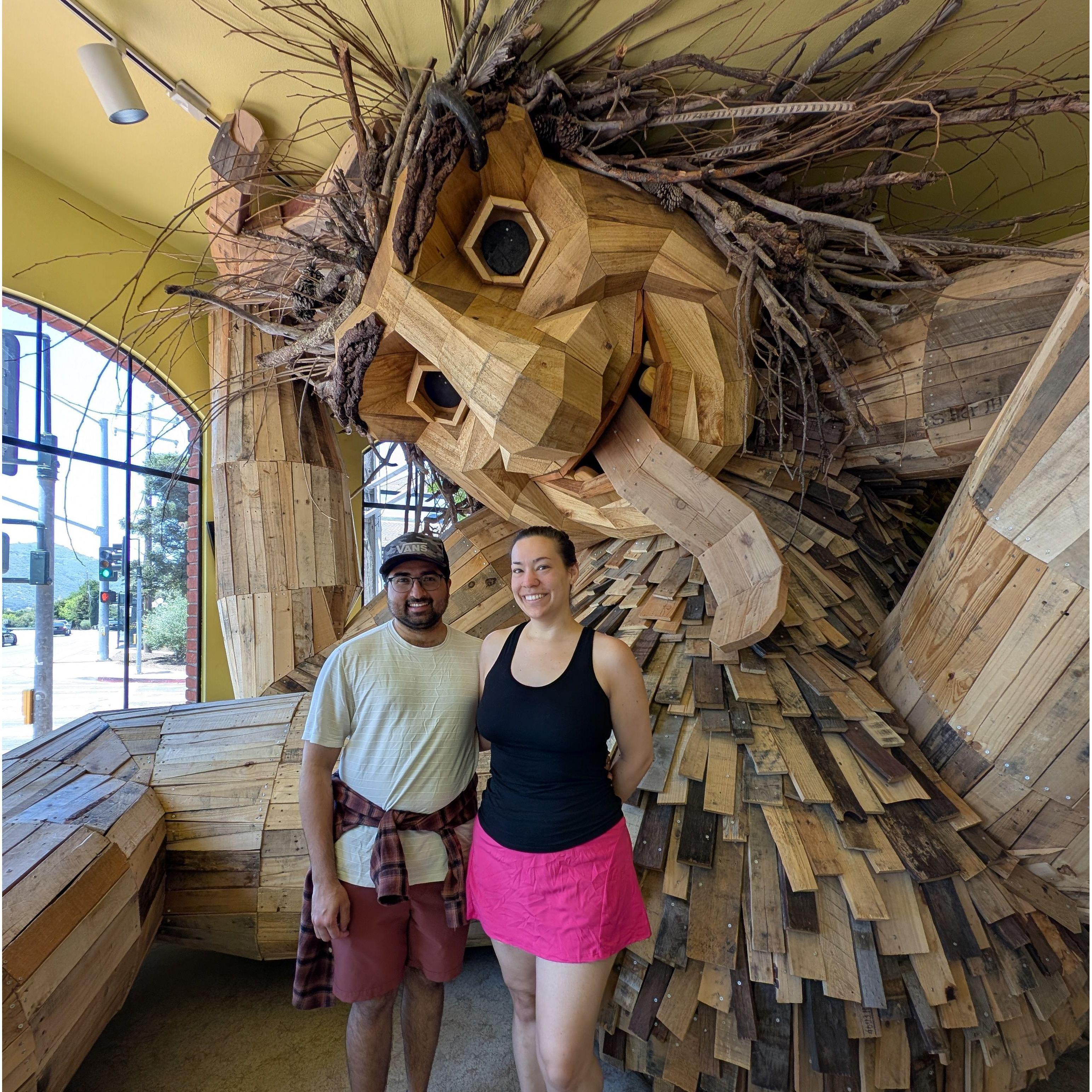 We visited Lulu the giant troll in Solvang - May 2025