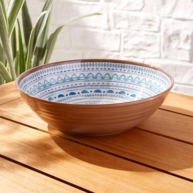 Caprice Medallion Melamine Serving Bowl