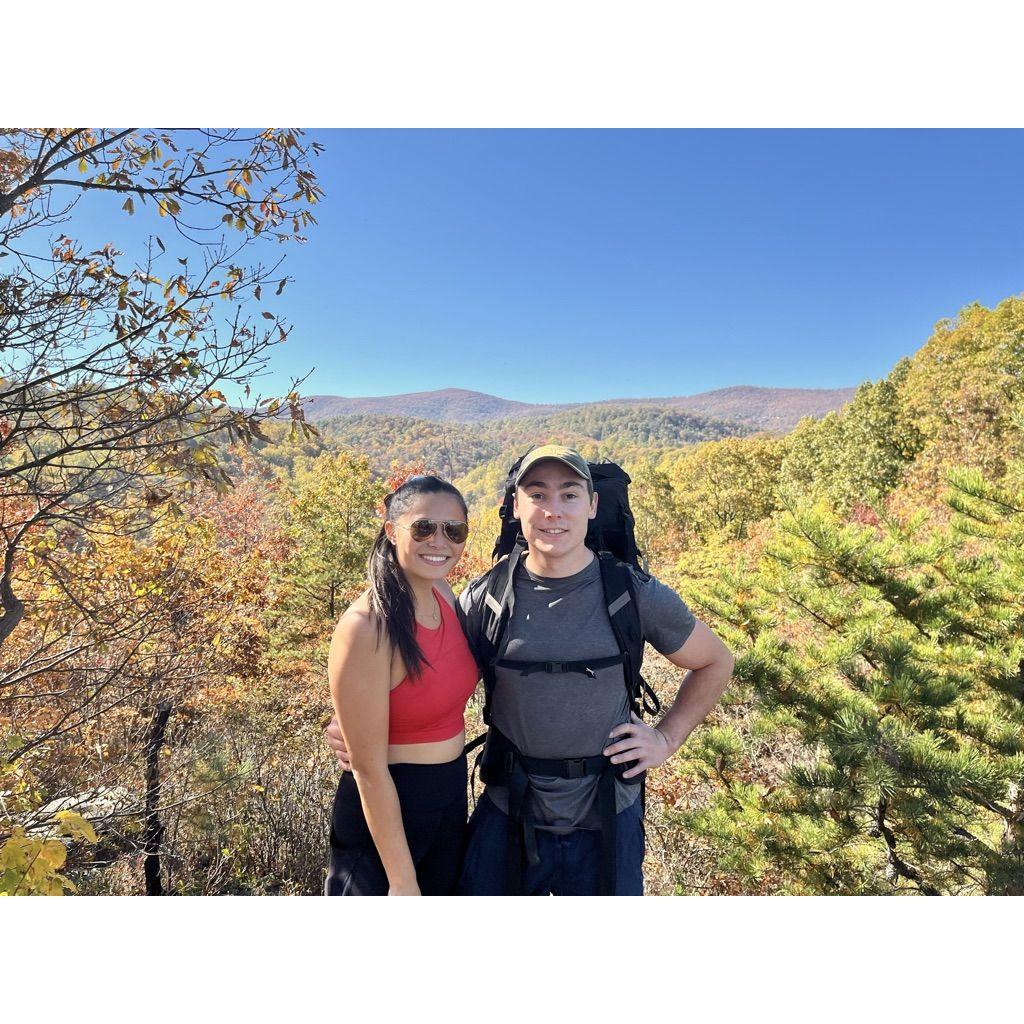 Hiking as Zane prepared to climb Mt. Aconcagua