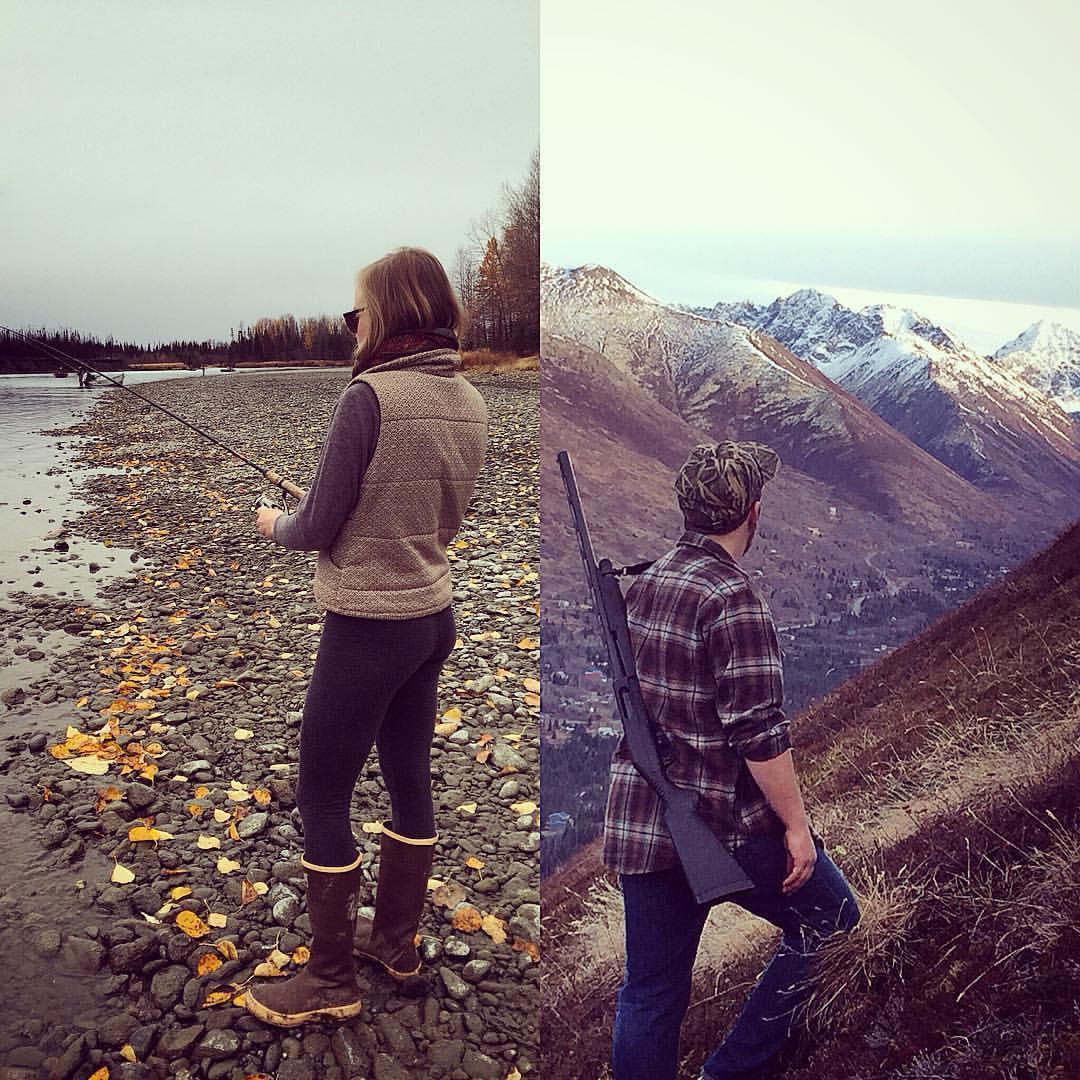 Our lives in Alaska. Fishing on the Kenai. Hiking and hunting in Eagle River.