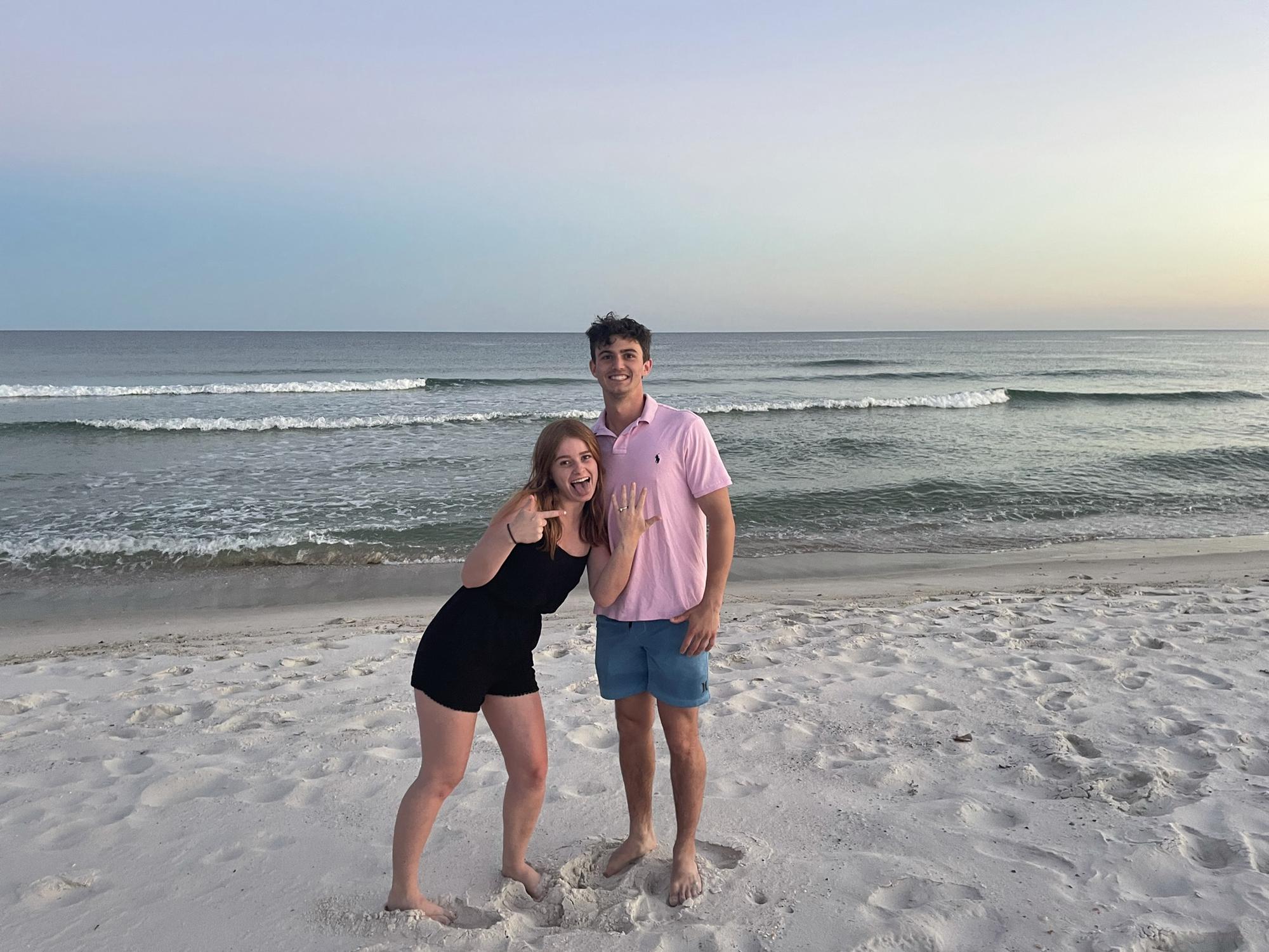 Tanner proposing at Pensacola beach 💍