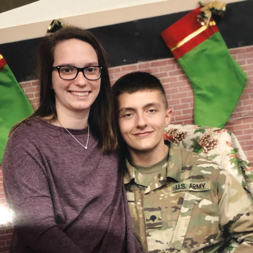 Our first Christmas party at an Army Reserve Base in Tennessee