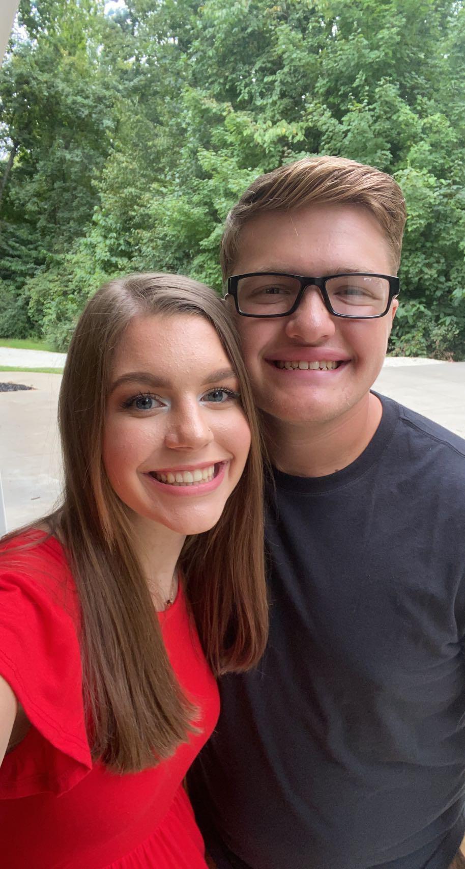 A little selfie before engagement pictures. September 4, 2021