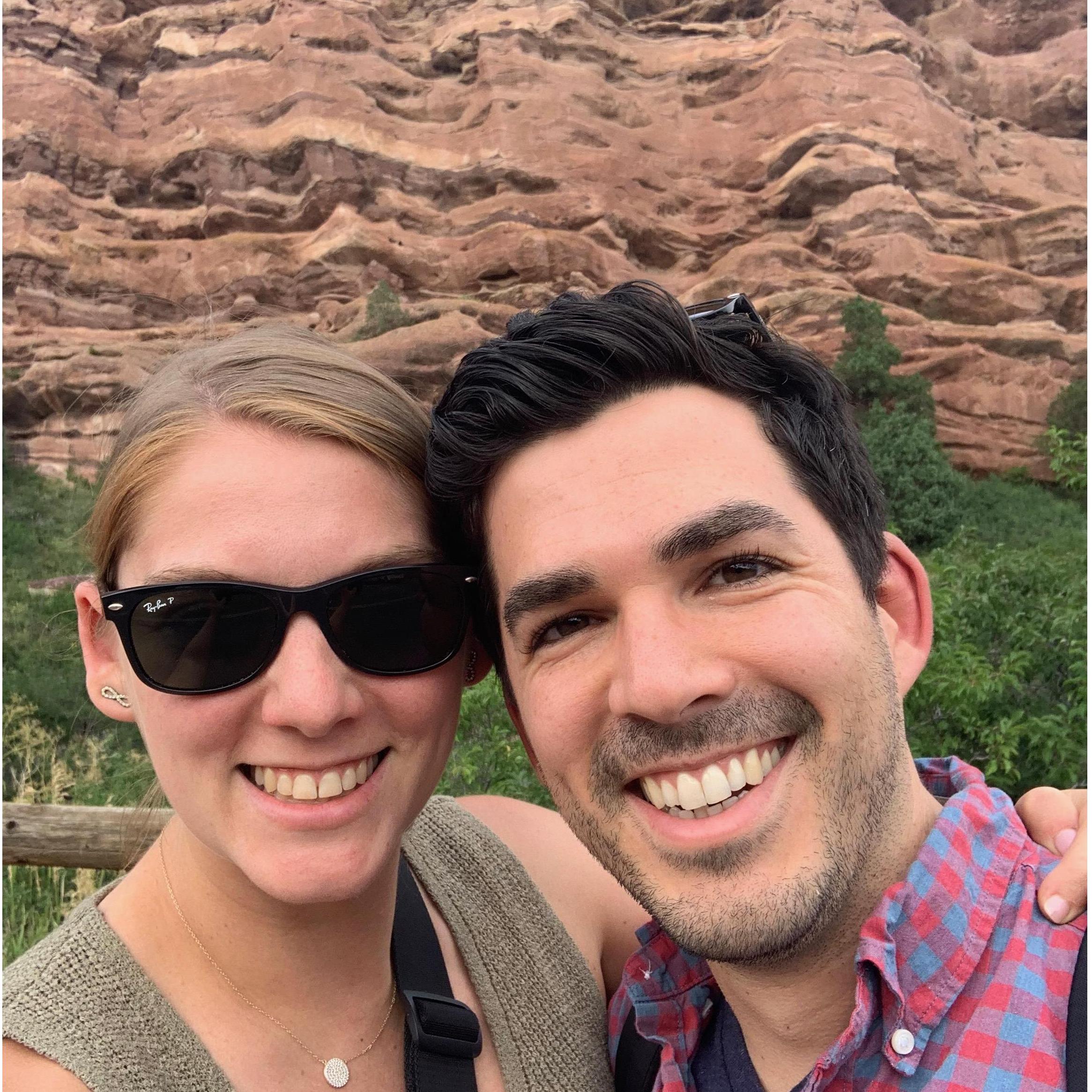 Taking in a concert at Red Rocks // August 2021