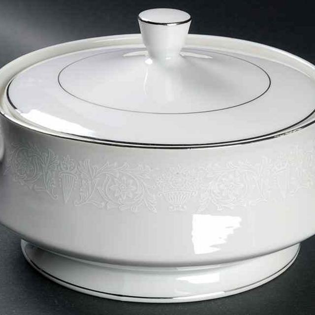 Lovelace Round Covered Vegetable by Crown Victoria