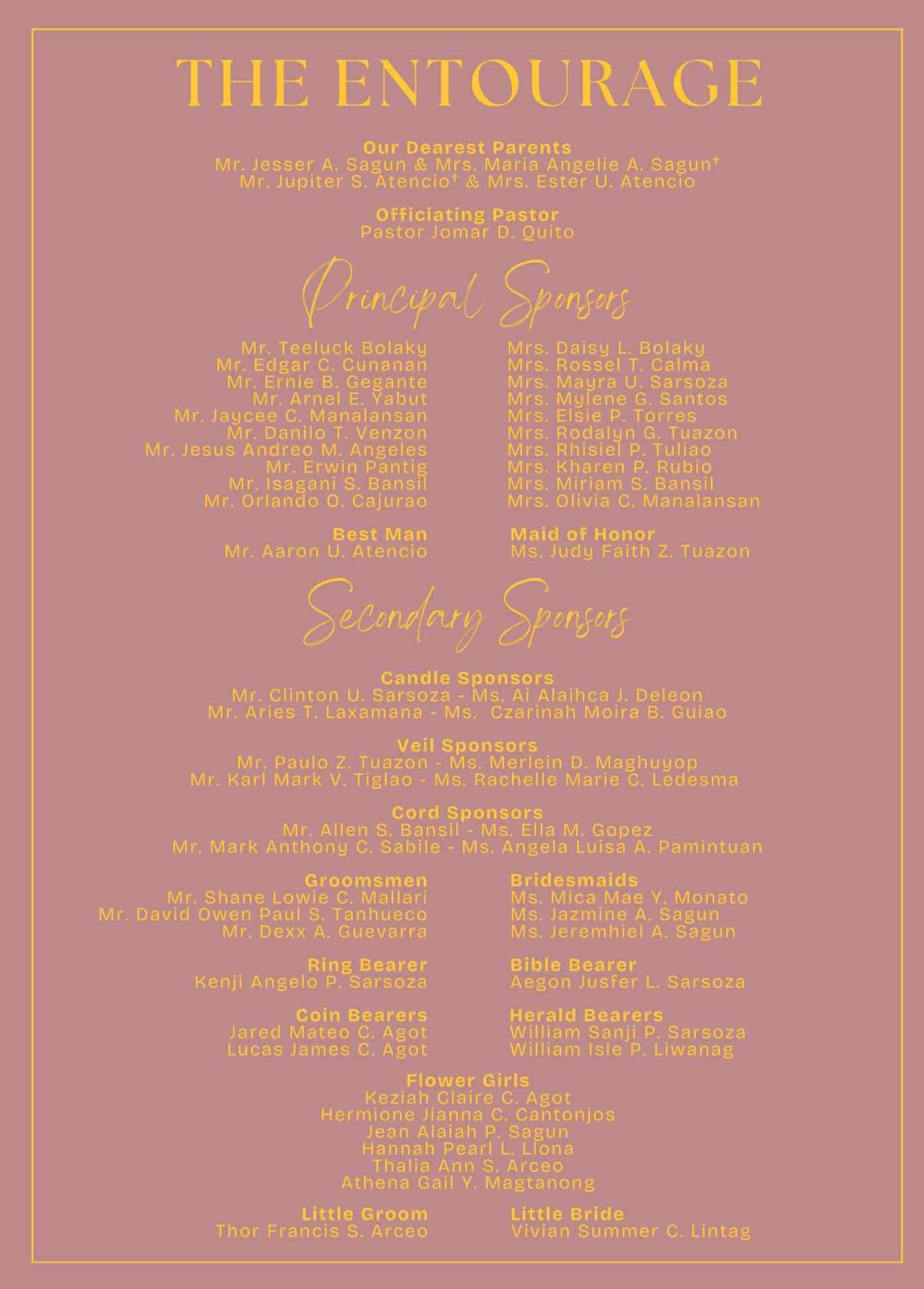 The Wedding Website of Justin Paul Sagun and Chelsea Atencio