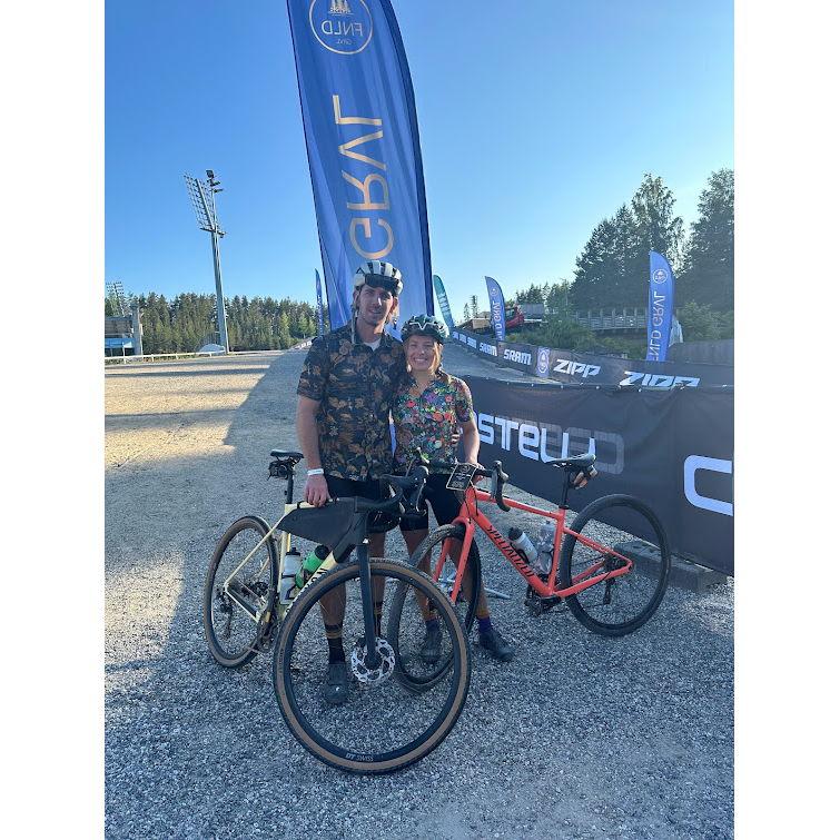 One of our favorite trips together was to Finland for an 110-mile gravel bike race.