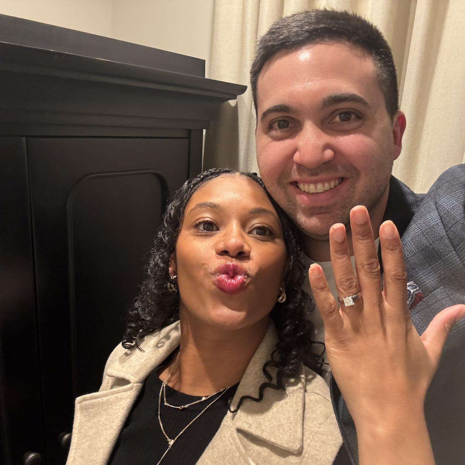 The night we got engaged!!!