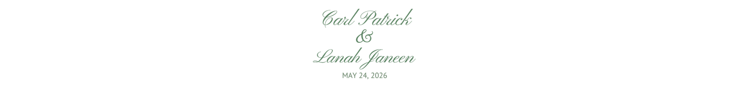 The Wedding Website of Carl Patrick Ong and Lanah Janeen Uy
