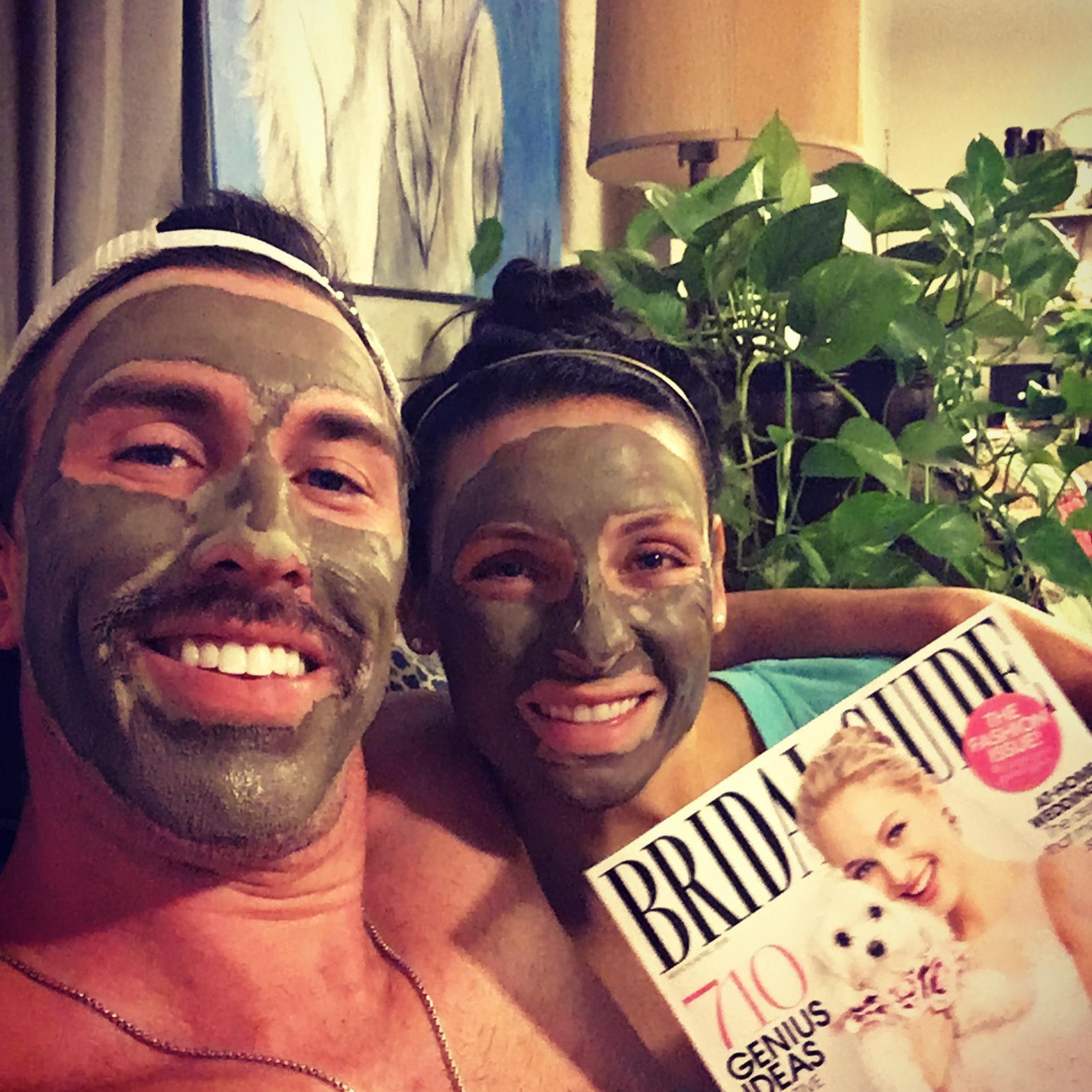 Wedding planning and facials.