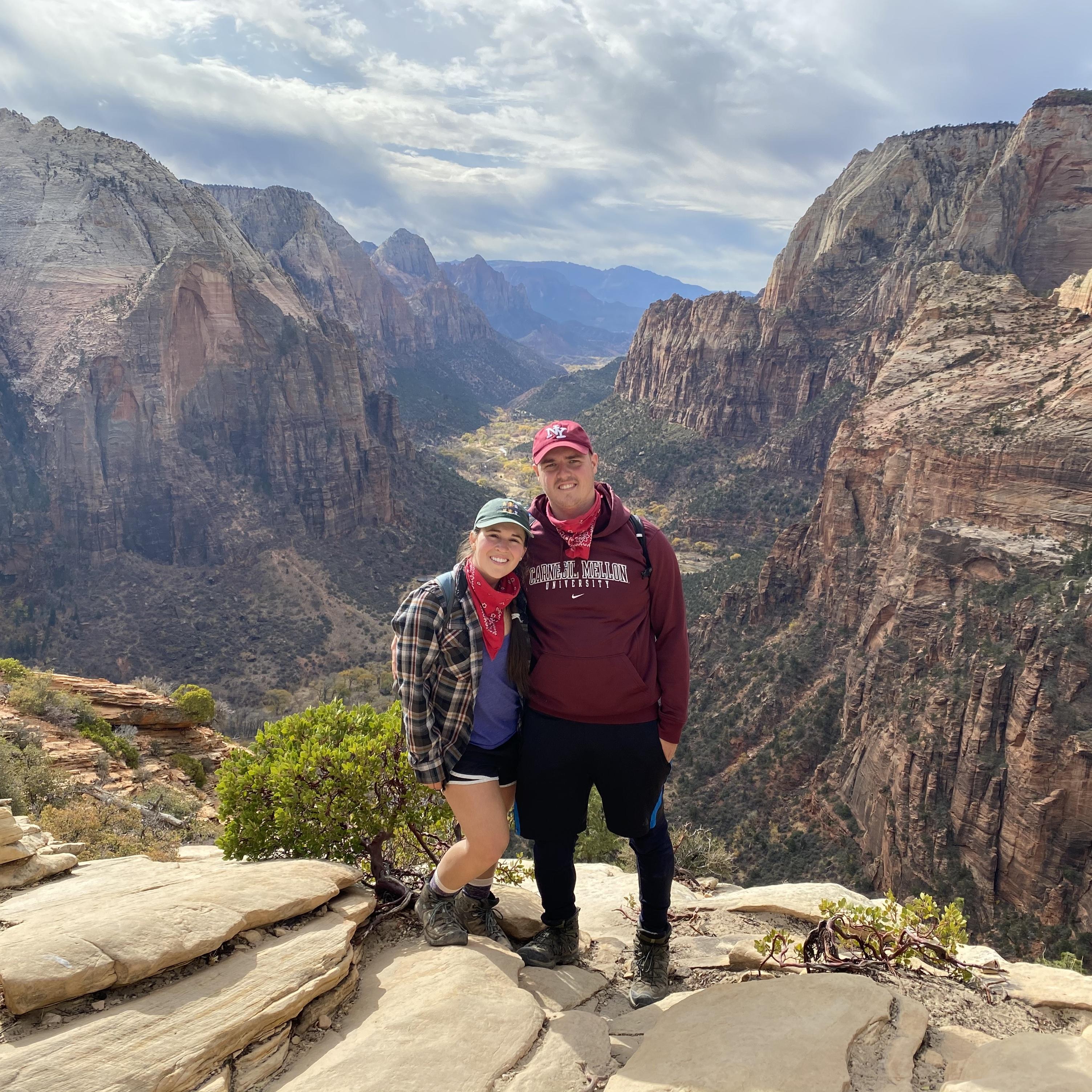 hiking Angels Landing at Zion